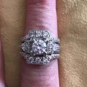 Sterling silver CZ  firm, no holds, no trades